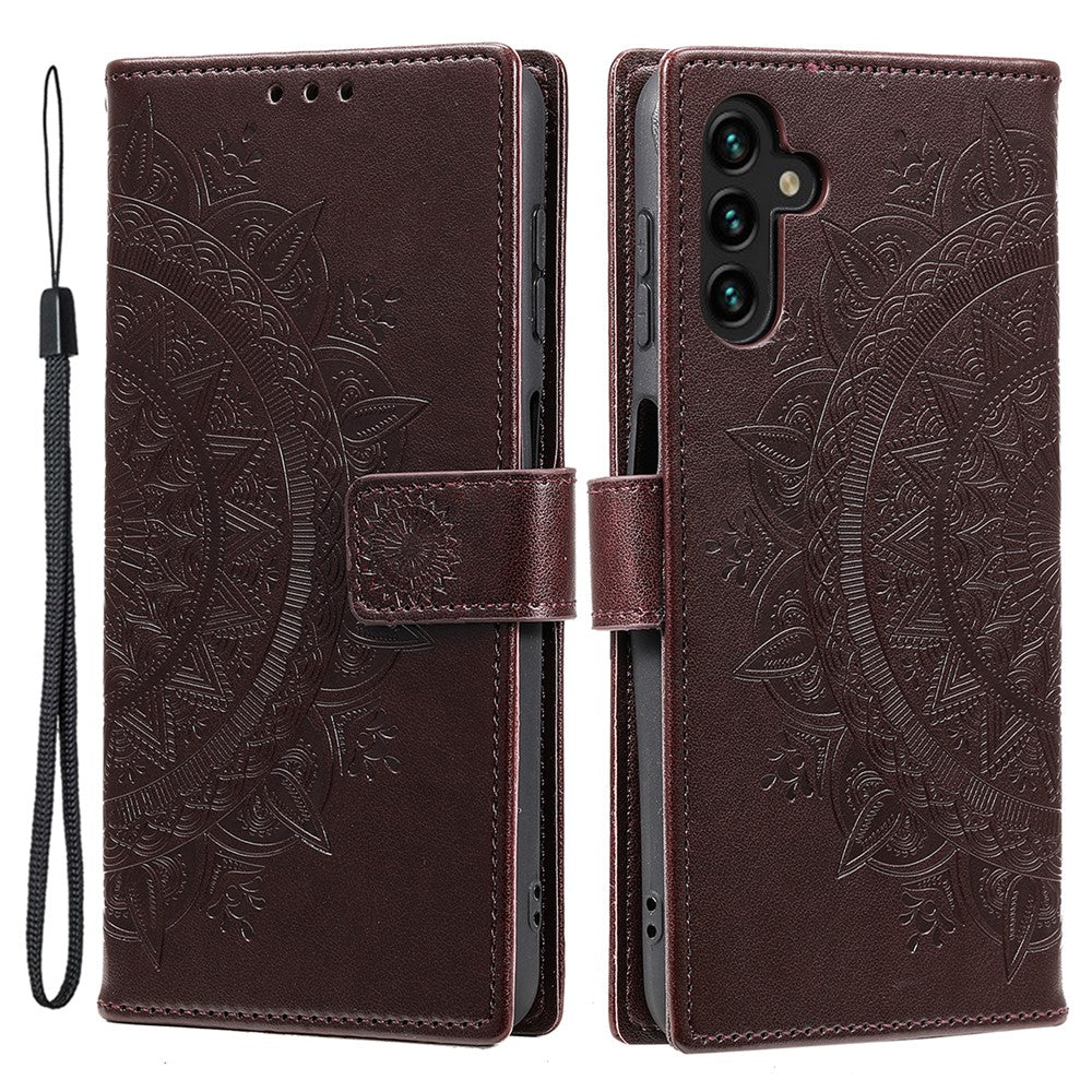 Til Samsung Galaxy A16 5G / A16 4G Etui Præget Totem PU Læder Pung Stativ Telefoncover