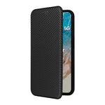For Samsung Galaxy M35 5G Case Card Holder Carbon Fiber Texture Leather Cell Phone Cover