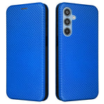 For Samsung Galaxy M35 5G Case Card Holder Carbon Fiber Texture Leather Cell Phone Cover