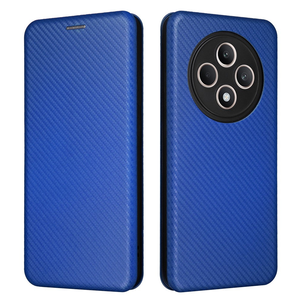 Oppo Reno12 F 5G-cover i kulfibertekstureret læder med mobilkvittering
