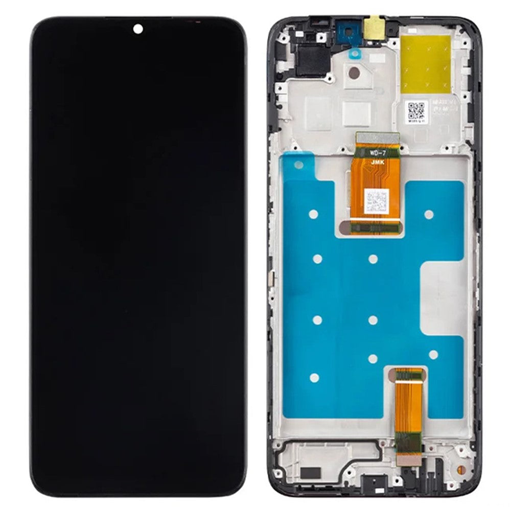 For Honor X6a 4G Grade C LCD Screen and Digitizer Assembly + Frame Replacement Part (Without Logo)