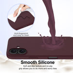 For iPhone 16 Plus Case Liquid Silicone Phone Cover Compatible with MagSafe