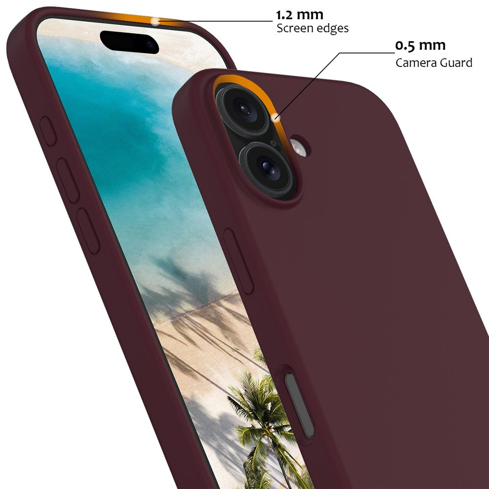 For iPhone 16 Plus Case Liquid Silicone Phone Cover Compatible with MagSafe