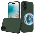 For iPhone 16 Plus Case Liquid Silicone Phone Cover Compatible with MagSafe