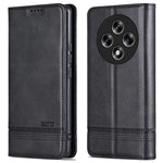 AZNS For Oppo Reno12 F 5G Wallet Case Cowhide Texture PU Leather Folio Flip Phone Cover