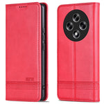 AZNS For Oppo Reno12 F 5G Wallet Case Cowhide Texture PU Leather Folio Flip Phone Cover