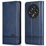 AZNS For Oppo Reno12 F 5G Wallet Case Cowhide Texture PU Leather Folio Flip Phone Cover