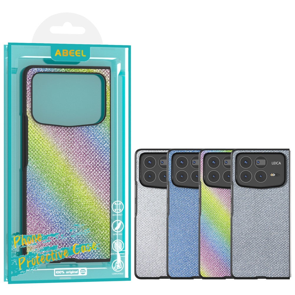 ABEEL For Xiaomi Mix Fold 4 5G Case Glitter Rhinestone Texture Leather+PC Phone Cover