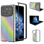ABEEL For Xiaomi Mix Fold 4 5G Case Glitter Rhinestone Texture Leather+PC Phone Cover