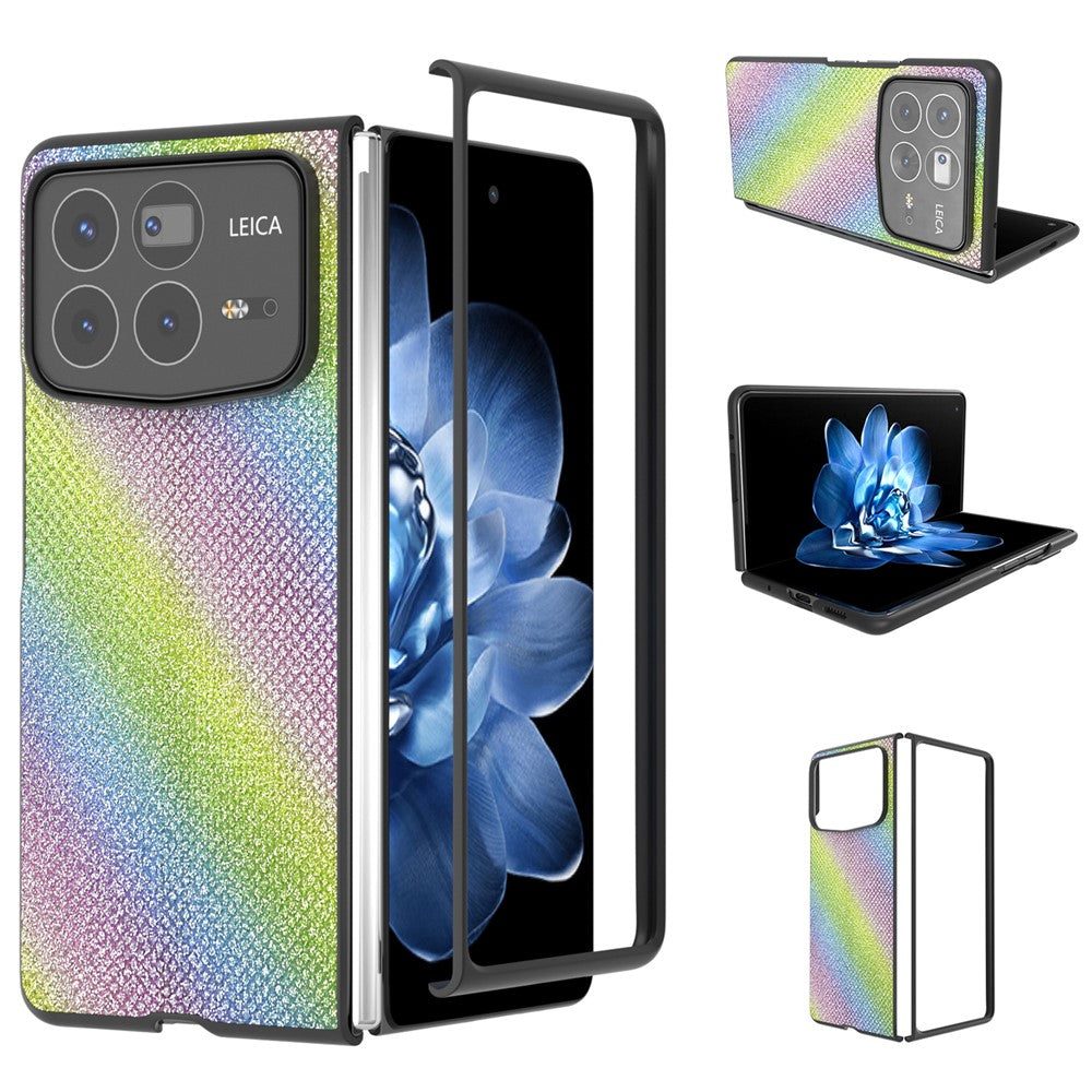 ABEEL For Xiaomi Mix Fold 4 5G Case Glitter Rhinestone Texture Leather+PC Phone Cover