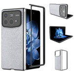 ABEEL For Xiaomi Mix Fold 4 5G Case Glitter Rhinestone Texture Leather+PC Phone Cover