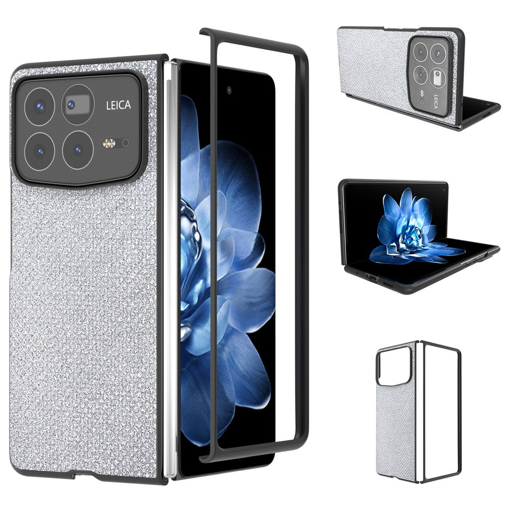 ABEEL For Xiaomi Mix Fold 4 5G Case Glitter Rhinestone Texture Leather+PC Phone Cover