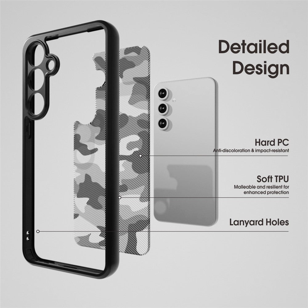 IBMRS For Samsung Galaxy S24 FE Case TPU + PC Armor Shockproof Phone Cover