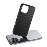 Til iPhone 16 Pro Magnetisk Etui Kompatibel med MagSafe Kulfiber Tekstur PC + TPU Cover