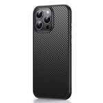 Til iPhone 16 Pro Magnetisk Etui Kompatibel med MagSafe Kulfiber Tekstur PC + TPU Cover