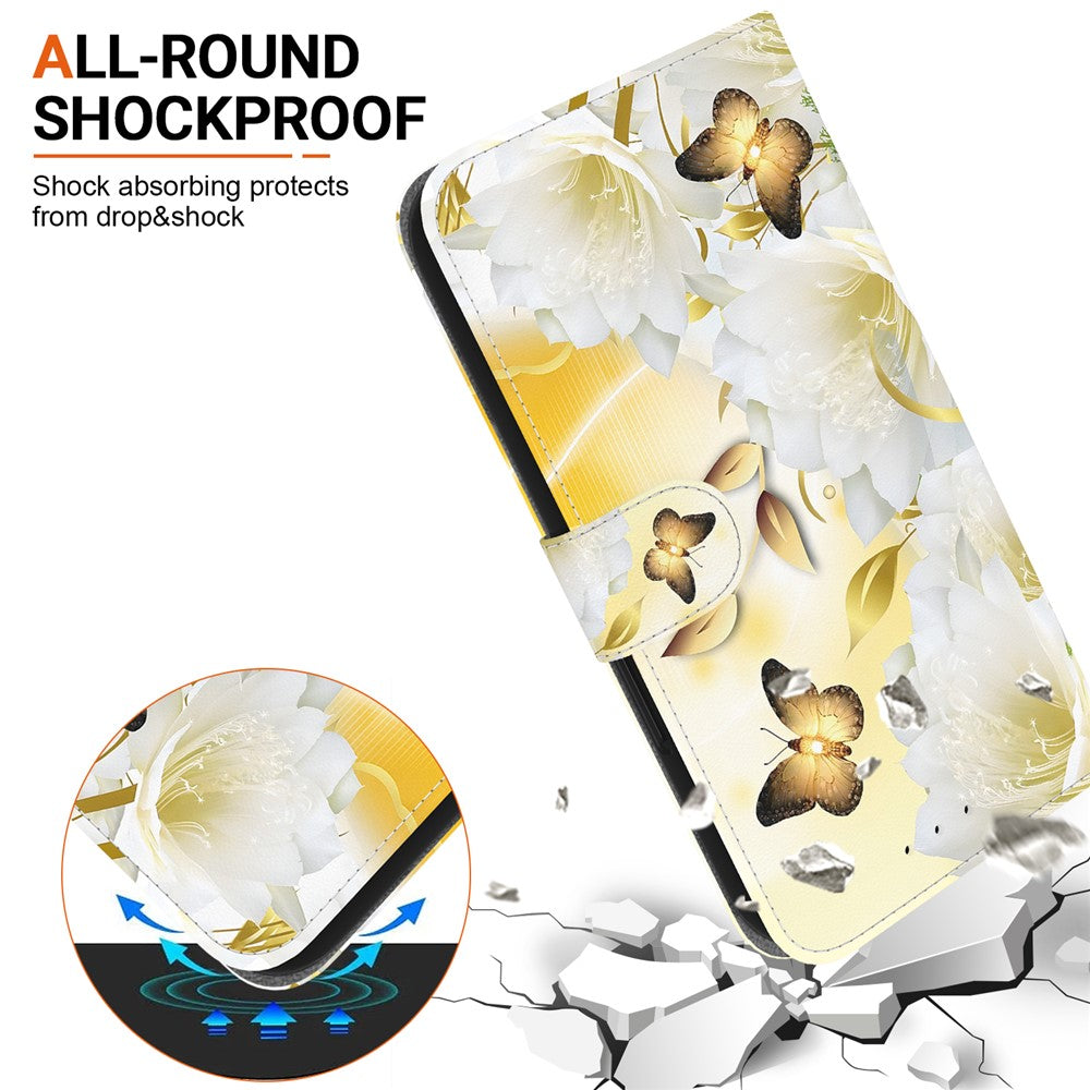For Samsung Galaxy A06 4G Wallet Phone Case Anti-Drop Leather Flip Cover Pattern Printing