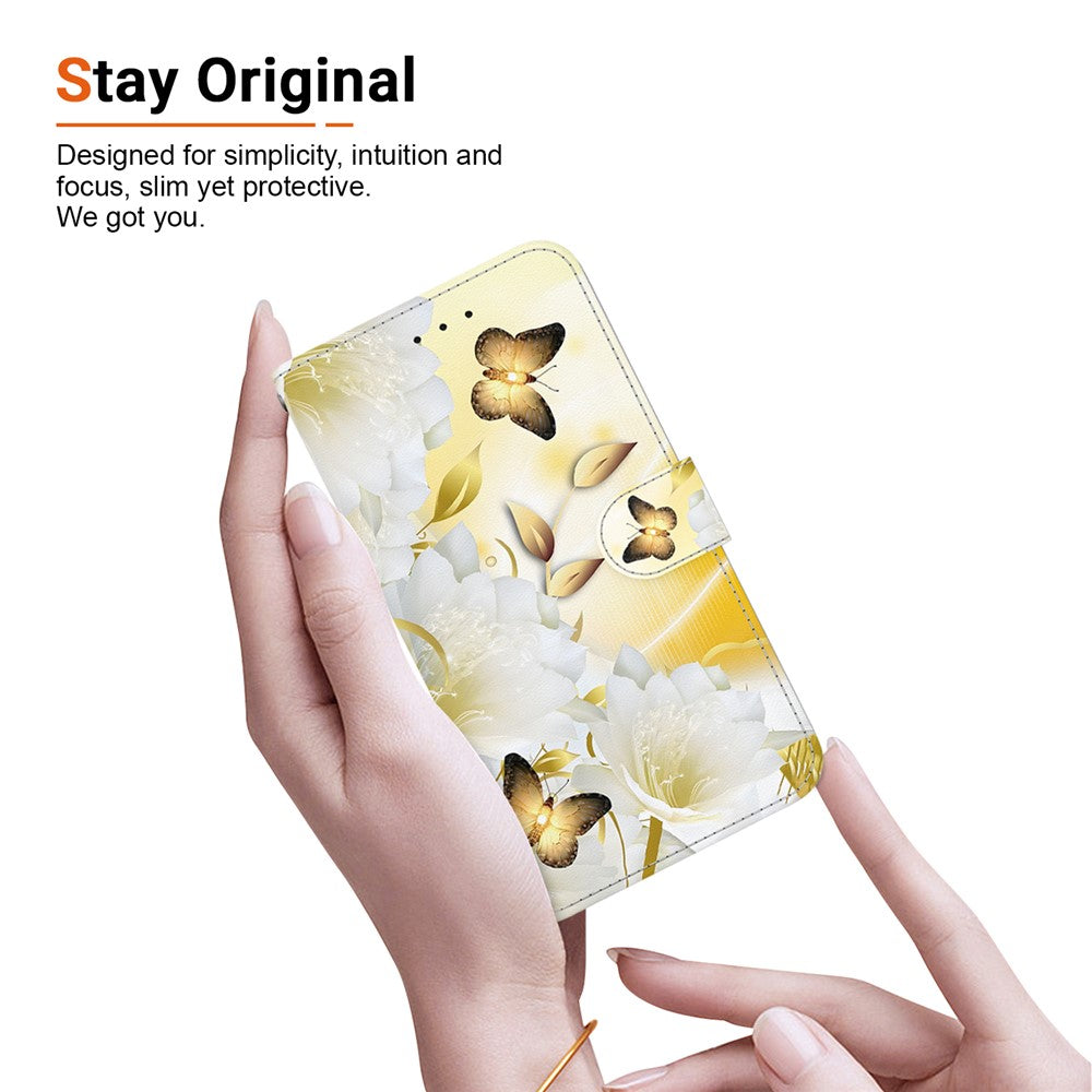 For Samsung Galaxy A06 4G Wallet Phone Case Anti-Drop Leather Flip Cover Pattern Printing