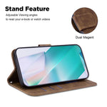 For Samsung Galaxy A06 4G Wallet Case Tiger Imprint Leather Shockproof Phone Cover
