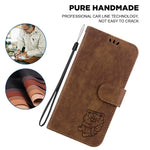 For Samsung Galaxy A06 4G Wallet Case Tiger Imprint Leather Shockproof Phone Cover