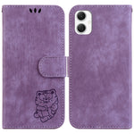 For Samsung Galaxy A06 4G Wallet Case Tiger Imprint Leather Shockproof Phone Cover