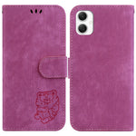 For Samsung Galaxy A06 4G Wallet Case Tiger Imprint Leather Shockproof Phone Cover