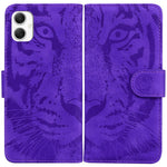 For Samsung Galaxy A06 4G Case Tiger Imprint Leather Wallet Phone Cover