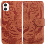 For Samsung Galaxy A06 4G Case Tiger Imprint Leather Wallet Phone Cover