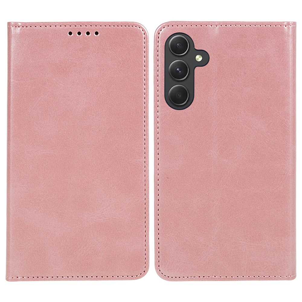 For Samsung Galaxy A16 5G / A16 4G Case Leather Flip Shockproof Calf Texture Phone Cover