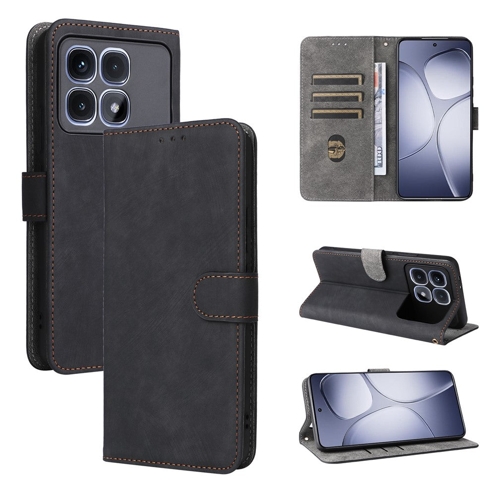 Xiaomi Redmi K70 Ultra-skal RFID-blockerande PU-läderplånboksfodral