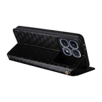 For Xiaomi Redmi K70 Ultra Wallet Case Rhombus Imprinted Leather Phone Cover