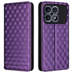 For Xiaomi Redmi K70 Ultra Wallet Case Rhombus Imprinted Leather Phone Cover