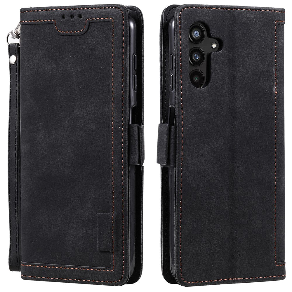 Til Samsung Galaxy A16 5G / A16 4G Pung Etui RFID Blokerende Støtteben Læder Telefoncover