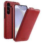 MELKCO Vertikalt Flipfodral för Samsung Galaxy S24+ i äkta läder