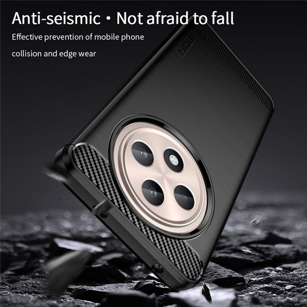 MOFI JK TPU Series-1 För Oppo Reno12 F 4G / 5G Skal Kolfiberstruktur TPU Mjukt mobilskal