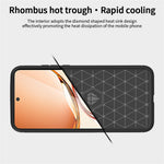 MOFI JK TPU Series-1 För Oppo Reno12 F 4G / 5G Skal Kolfiberstruktur TPU Mjukt mobilskal