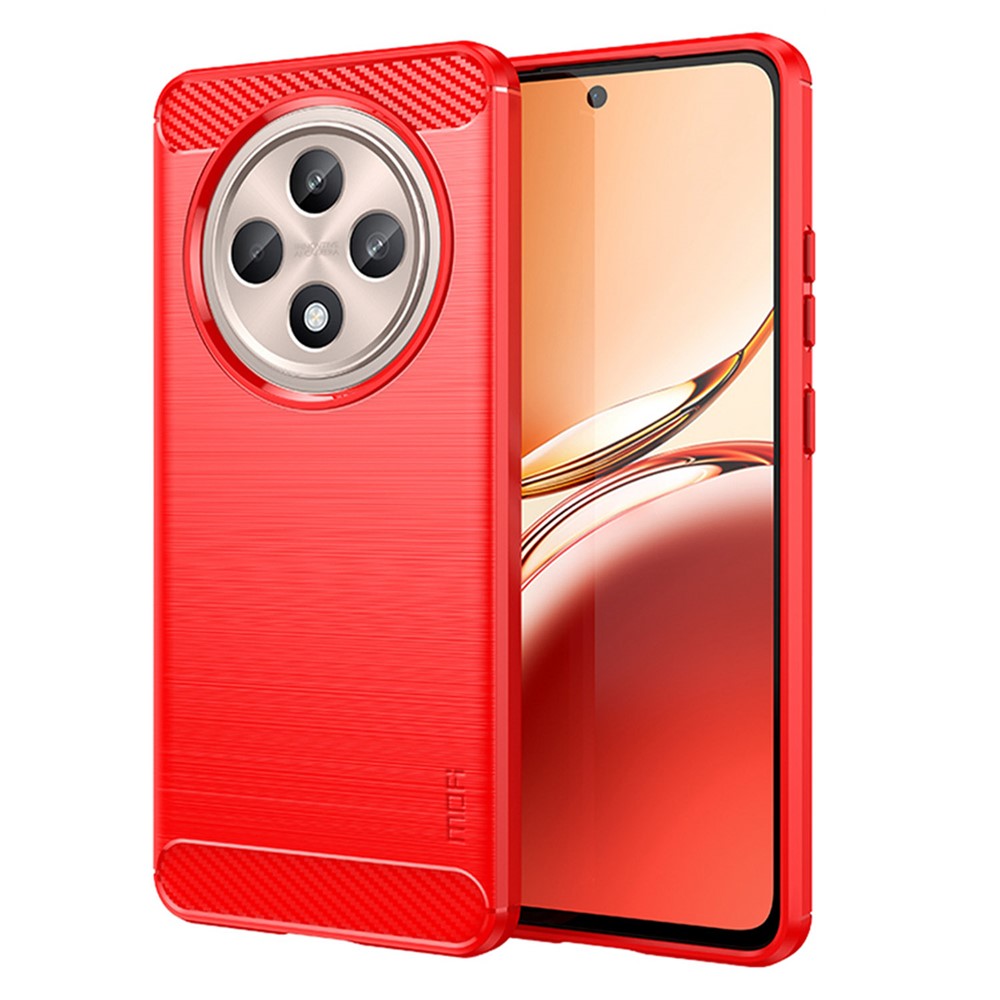 MOFI JK TPU Series-1 För Oppo Reno12 F 4G / 5G Skal Kolfiberstruktur TPU Mjukt mobilskal
