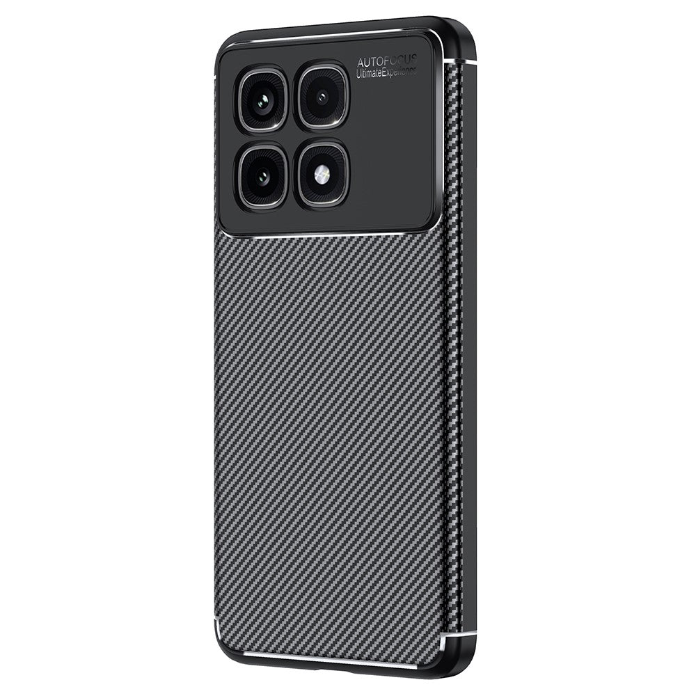 For Xiaomi Redmi K70 Ultra Case Carbon Fiber Texture TPU Phone Cover Heat Dissipation