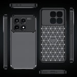 For Xiaomi Redmi K70 Ultra Case Carbon Fiber Texture TPU Phone Cover Heat Dissipation