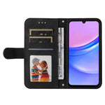 Samsung Galaxy A18 5G / A18 4G / A17 5G / A17 4G / A26 5G / A16 5G / A16 4G Läderplånboksfodral Skin Touch mobilskal Stativ med Rem