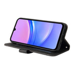 Samsung Galaxy A18 5G / A18 4G / A17 5G / A17 4G / A26 5G / A16 5G / A16 4G Läderplånboksfodral Skin Touch mobilskal Stativ med Rem