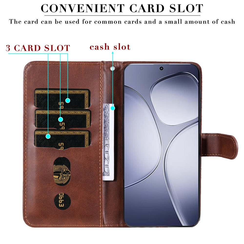 For Xiaomi Redmi K70 Ultra Case Zipper Wallet Calf Texture PU Leather Phone Cover