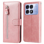 For Xiaomi Redmi K70 Ultra Case Zipper Wallet Calf Texture PU Leather Phone Cover