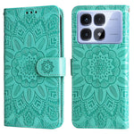 For Xiaomi Redmi K70 Ultra Case Sunflower Imprint Leather Wallet Phone Cover