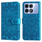 For Xiaomi Redmi K70 Ultra Case Sunflower Imprint Leather Wallet Phone Cover