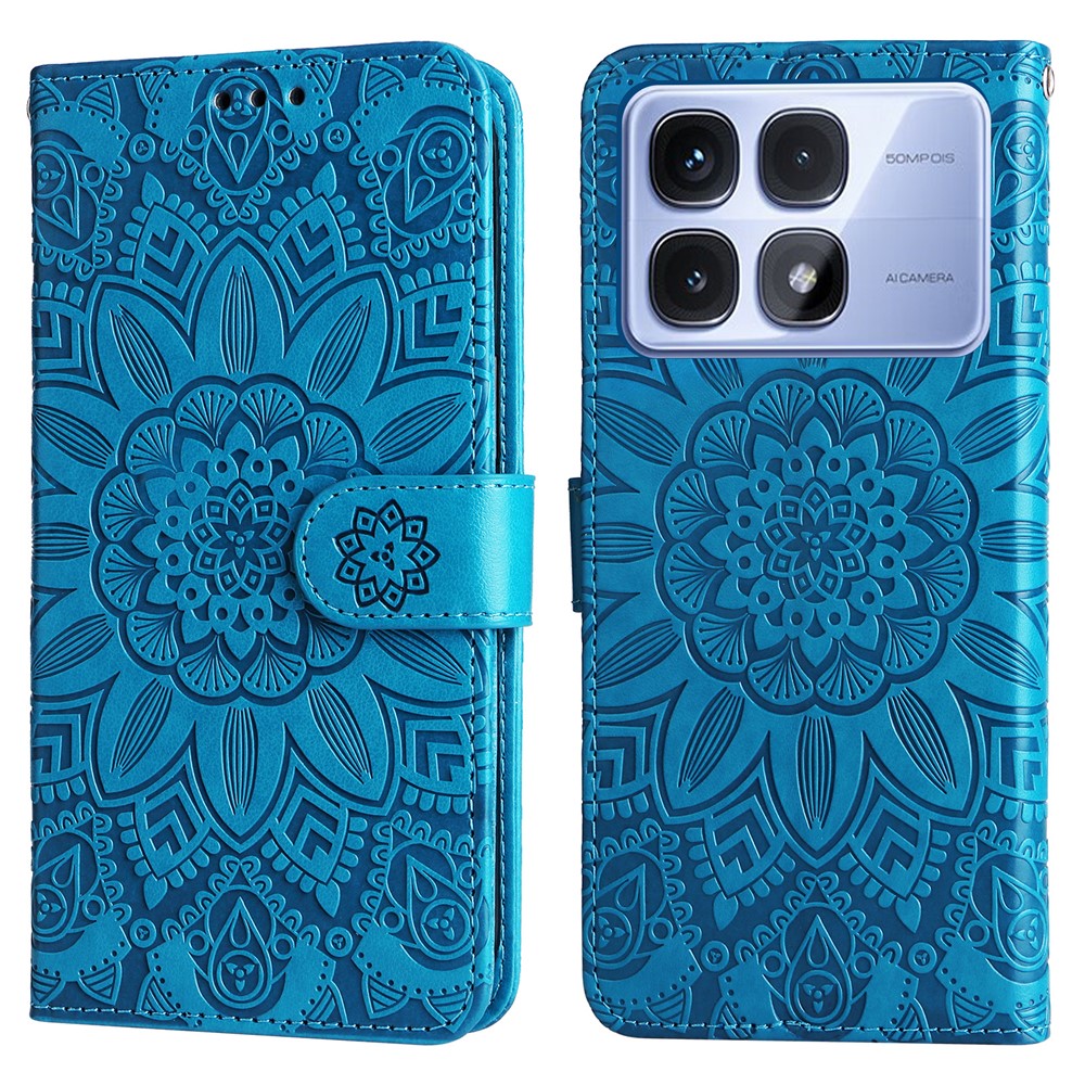 For Xiaomi Redmi K70 Ultra Case Sunflower Imprint Leather Wallet Phone Cover