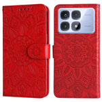 For Xiaomi Redmi K70 Ultra Case Sunflower Imprint Leather Wallet Phone Cover