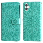 Til Samsung Galaxy A06 4G Etui Solsikkeaftryk Læderpung Telefoncover