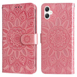 Til Samsung Galaxy A06 4G Etui Solsikkeaftryk Læderpung Telefoncover