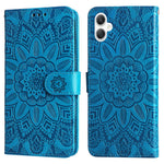 Til Samsung Galaxy A06 4G Etui Solsikkeaftryk Læderpung Telefoncover