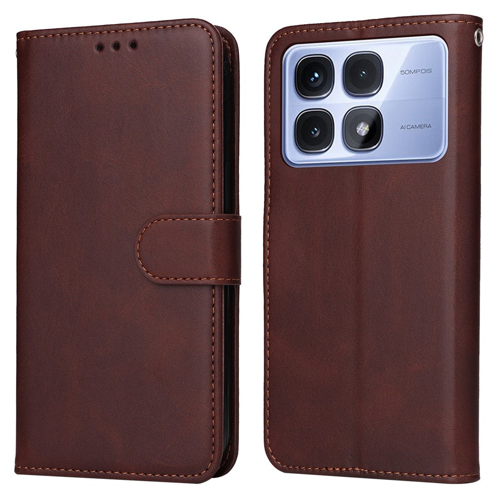 Xiaomi Redmi K70 Ultra-skal i PU-läder med kort-/kontantfack